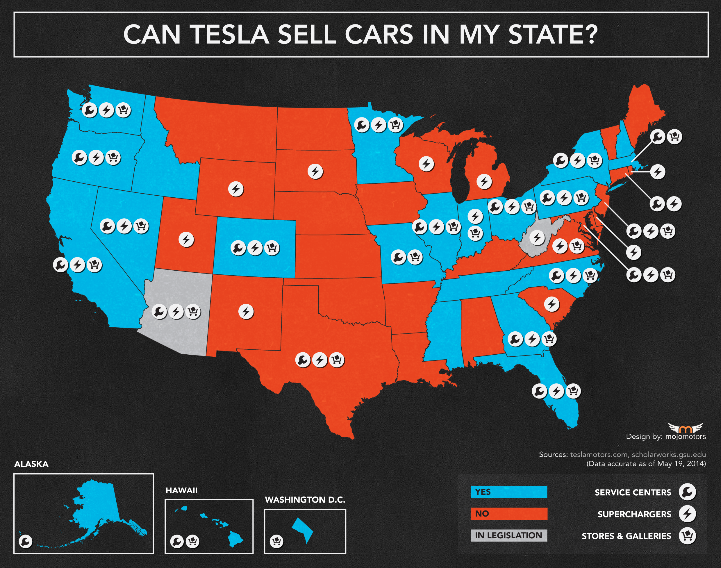 Tesla Sales Ban Half the U.S. Can't Buy a Model S InvestorPlace