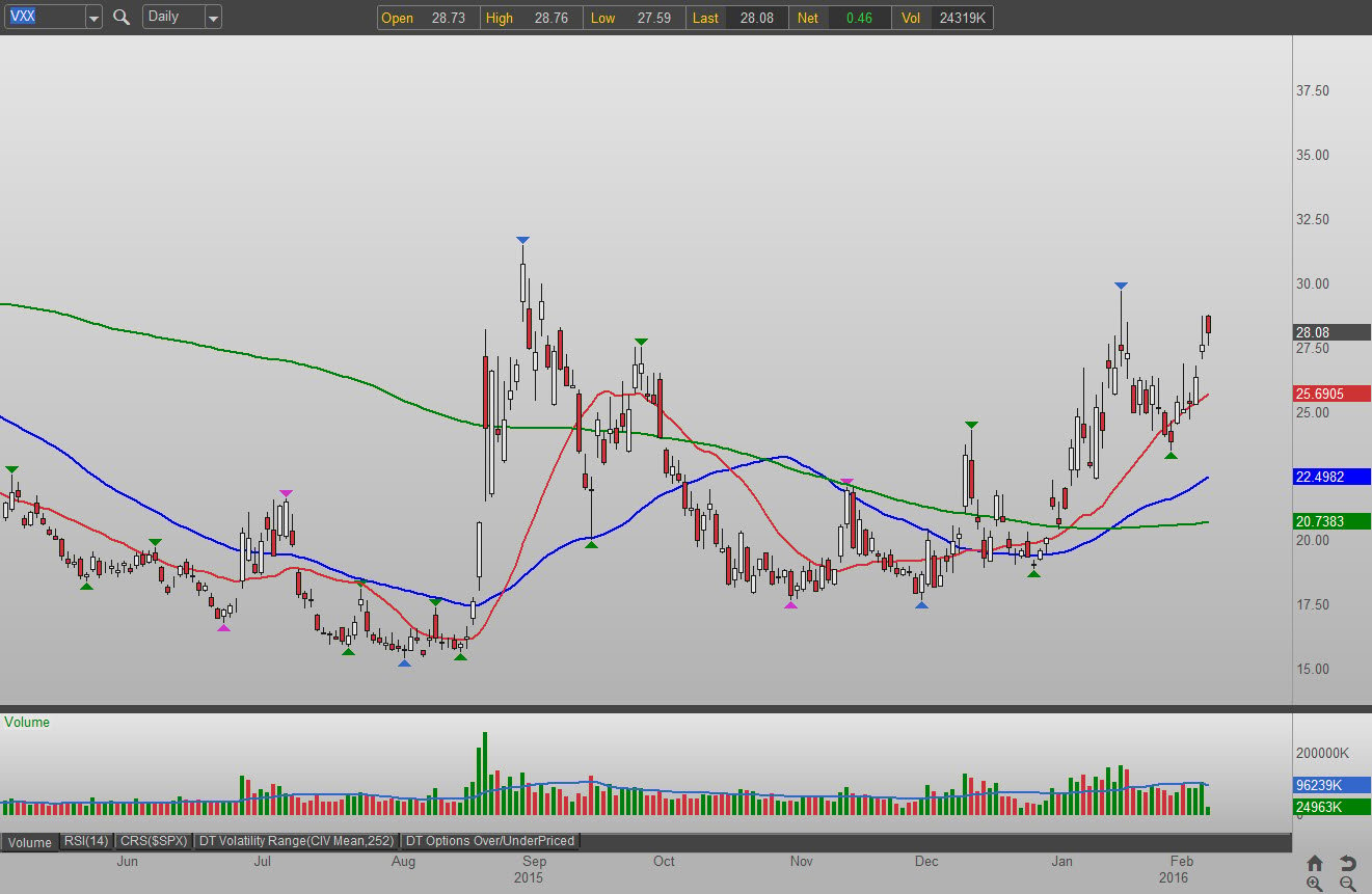 vxx options strategies