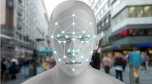 a digital representation of a facial recognition program