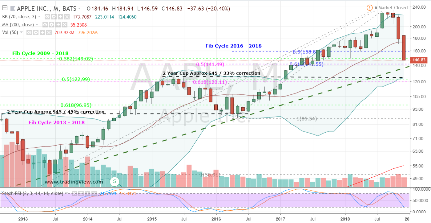 AAPL Stock Monthly Chart