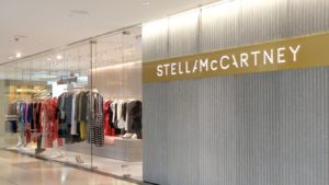 The front of a Stella McCartney (LVMUY) store in Hong Kong.
