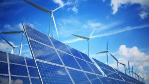 windmills and solar panels that represent esg investing
