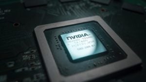 a Nvidia semiconductor chip