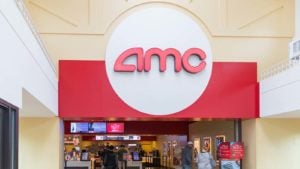 Image of the entrance of an AMC Entertainment (AMC stock) branded theater.