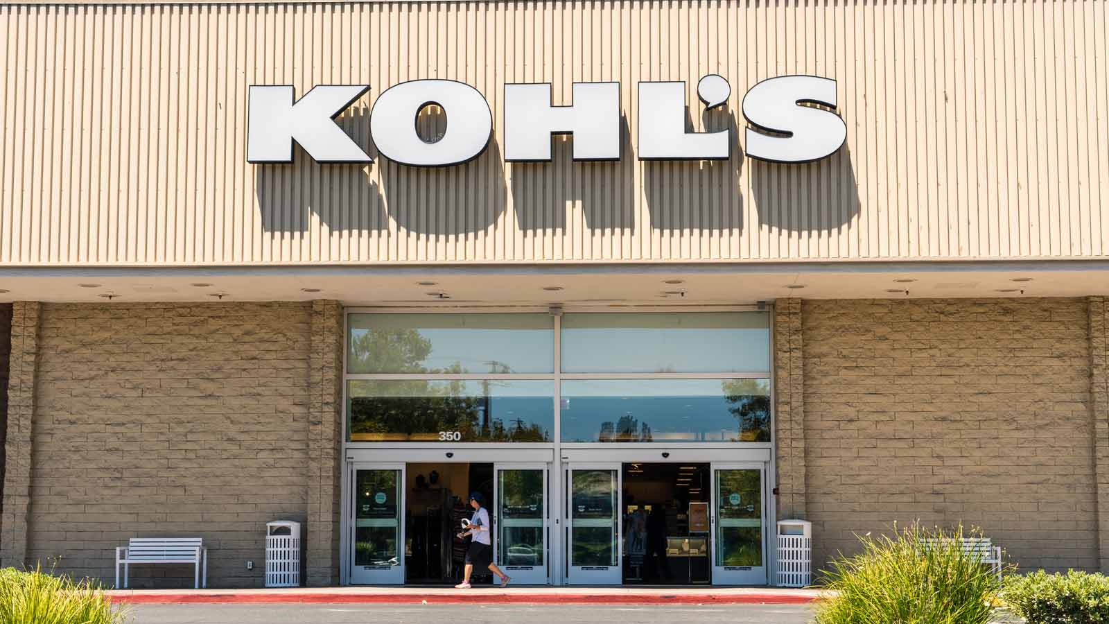 Image of Kohl's (KSS Stock) logo on a Kohl's store