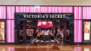 a Victoria's Secret store in a shopping mall