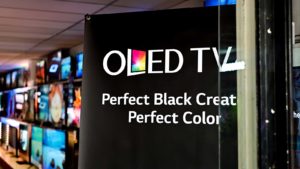 OLED screen representing OLED stock