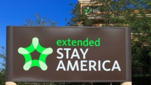 an Extended Stay America (STAY) sign