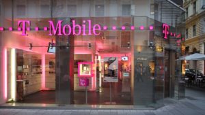 the exterior of a T-Mobile (TMUS) branded store