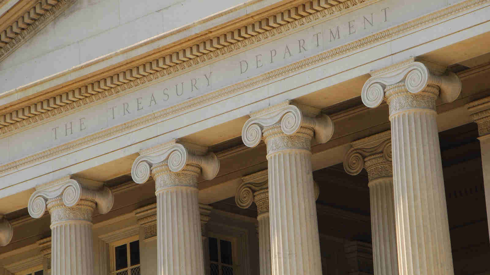 The U.S. Treasury Department building in Washington, D.C.