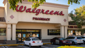 Walgreens (WBA) store exterior and sign in Pompano Beach, Florida