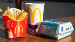 An image of a McDonald's Corporation (MCD) filet-o-fish meal
