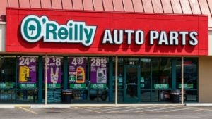 The front of an O'Reilly Auto Parts (ORLY) store. 