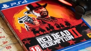 an image of the box for Take Two's (TTWO) Red Dead Redemption 2 for the PlayStation 4