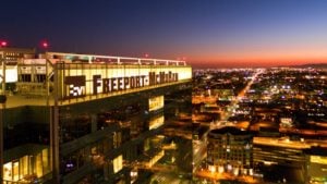 Freeport-McMoRan (FCX) sign on a Freeport-McMoRan office building in Phoenix, Arizona.