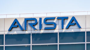 Arista Networks, Inc. (ANET) logo displayed on top of a building