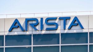 Arista Networks (ANET) logo embellishing the side of a building.