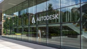 An Autodesk (ADSK) sign on an office in Toronto, Canada.