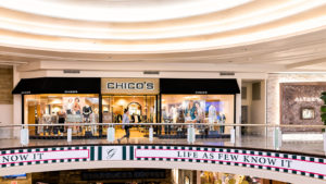 An image of a Chico's FAS, Inc. (CHS) storefront located in a mall