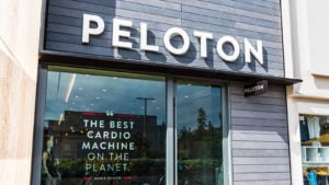 A Peloton (PTON) store front