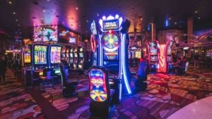 Image of a gambling machine at a casino