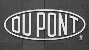 The logo for DuPont (DD) representing its ROG Stock deal today.