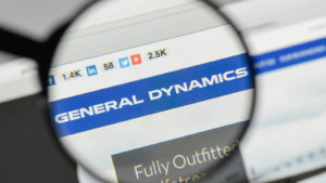 General Dynamics (GD) website image, representing dividend stock