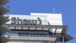 Shaw logo on a corporate building