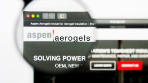 A magnifying glass zooms in on the Aspen Aerogels, Inc. (ASPN) logo