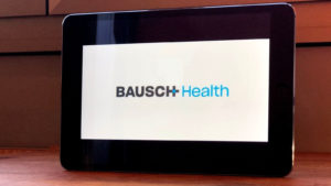 Bausch Health (BHC) logo on a screen