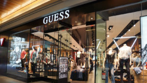 A Guess (GES) store in a shopping mall