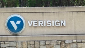 verisign (VRSN) logo on a sign