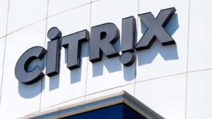Citrix corporate building and logo. Citrix Systems, Inc. is an American multinational software company.