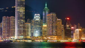 skyline of Hong Kong