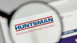 A photo of the Huntsman logo