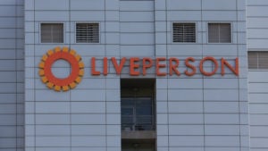 LivePerson (LPSN) logo on company building