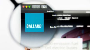 Ballard elsystemer Inc logo synlig på skærmen