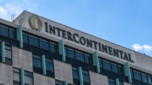 InterContinental Hotels (IHG) sign on a hotel