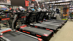 Nautilus branded treadmills in a gym