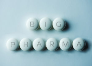 "Big Pharma" spelled out in pills