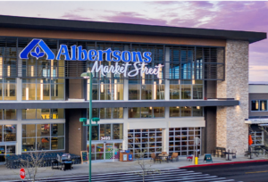 Albertsons (ACI) storefront with blue sign