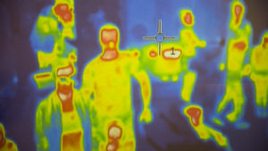 Thermal scanner / camera detecting infected people with Covid-19