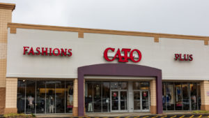 Cato storefront and logo