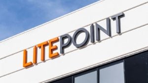 Uma vista de perto de um escritório LitePoint, que é uma subsidiária da Teradyne (TER).