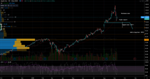 Apple (AAPL) Chart Showing Supports