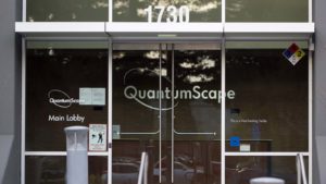 The headquarters of QuantumScape (Kensington Capital) in San Jose, California.