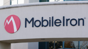 Image of a MobileIron (MOBL) Sign in front of a building.