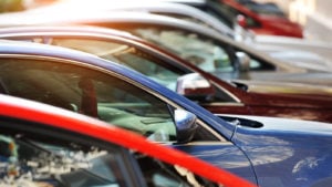 Image of cars lined up in a row.