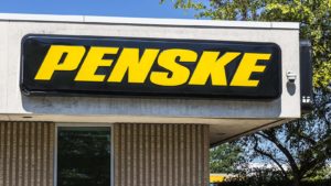 A sign on a Penske Automotive Group (PAG) store in Indianapolis, Indiana.