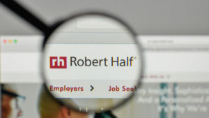 The Robert Half International logo on the website homepage